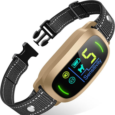 FAFAFROG Dog Bark Collar, Rechargeable Smart Collar, Anti Barking Training Collar with 5 Adjustable Sensitivity Beep Vibration, Bark Collar for Large Medium Small Dogs (Black)